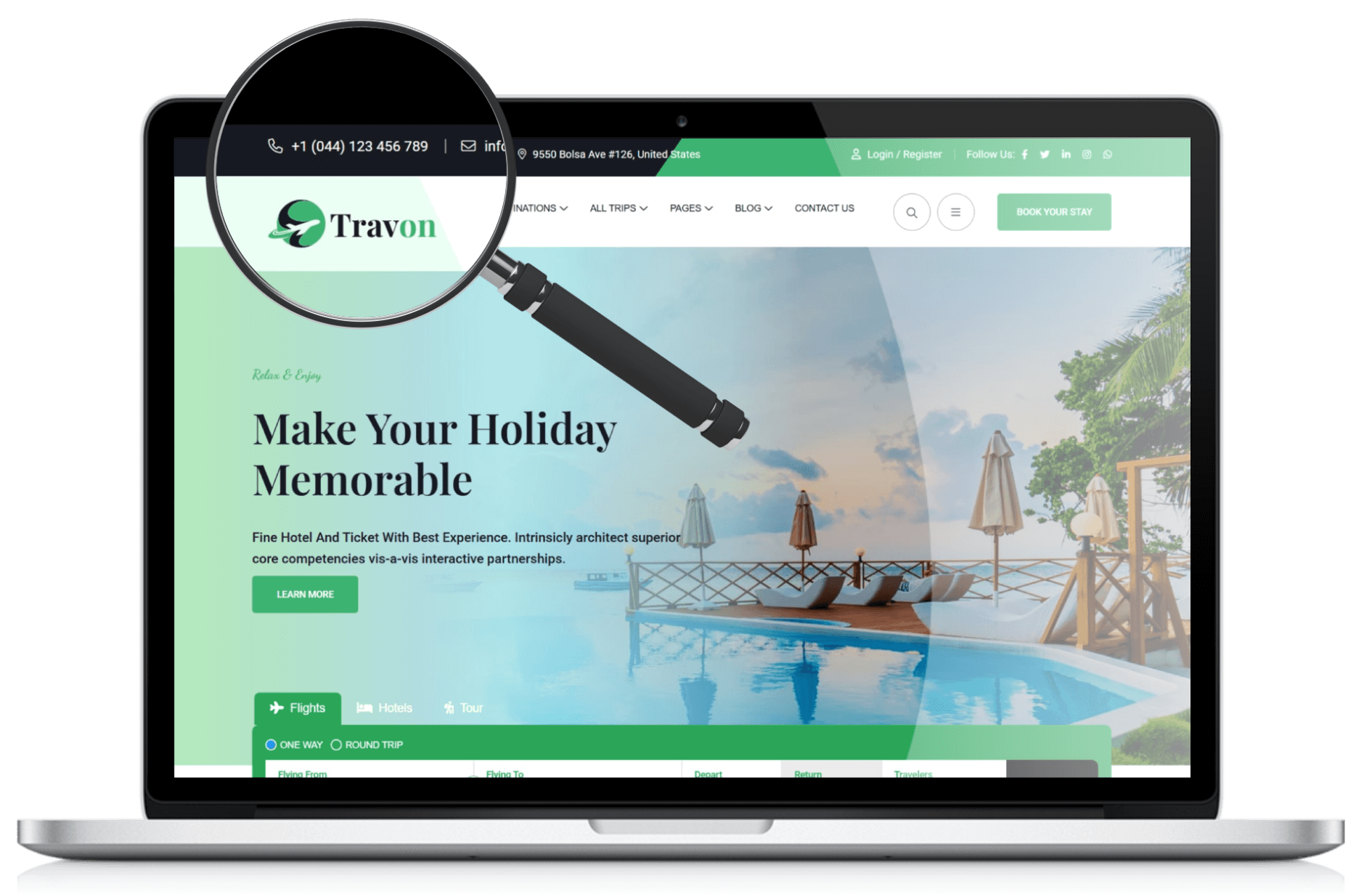 build a travel agency website instantly